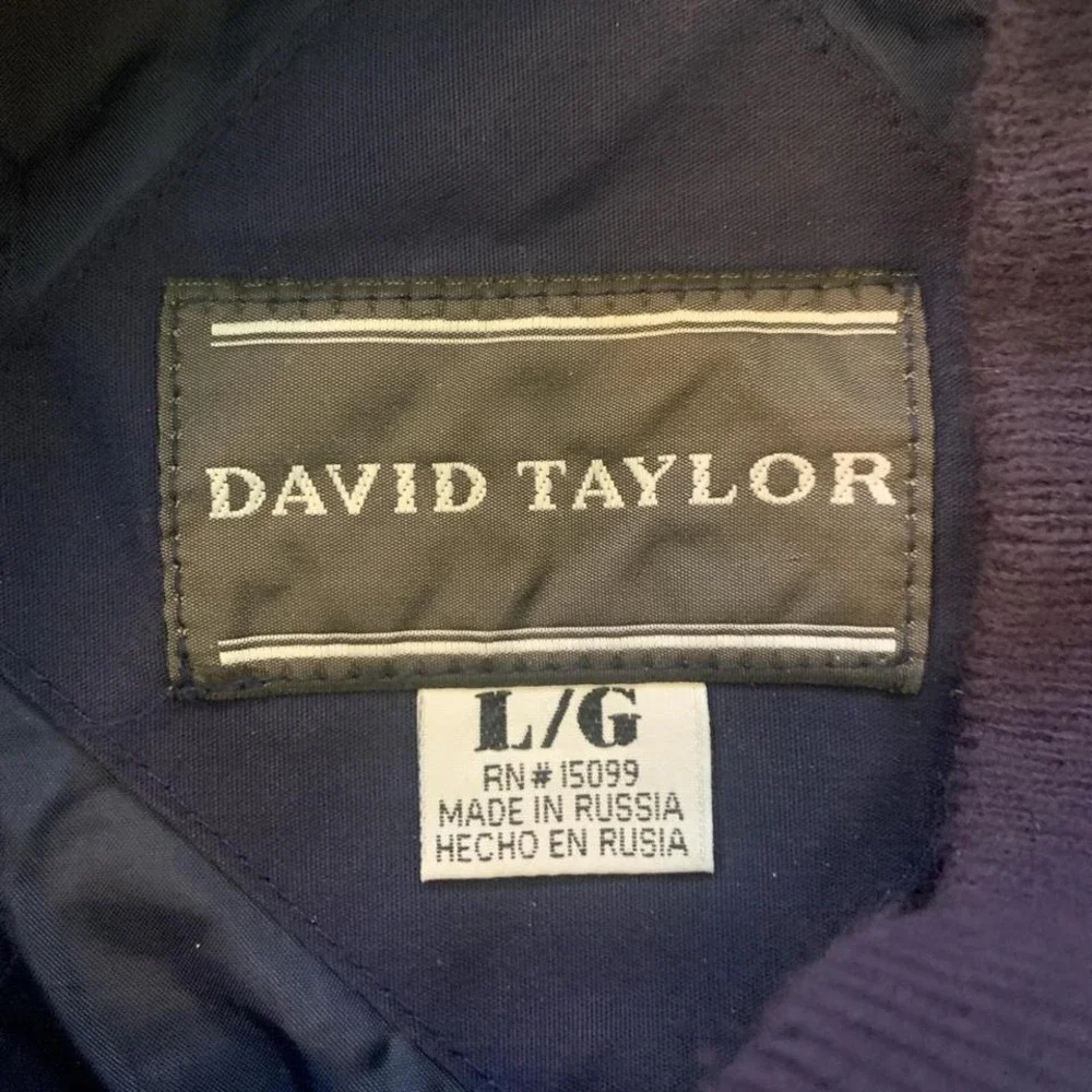 Made in Russia‎ 1980s David Taylor bomber jacket sz Large